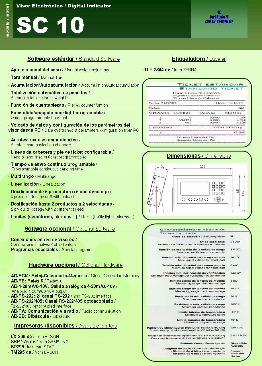 SC-10 稱重顯示儀表技術(shù)參數(shù)圖2